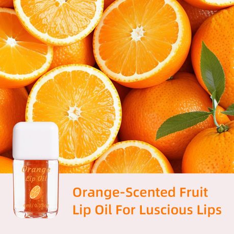 Orange Lip Oil Moisturising Lip Gloss 4ml