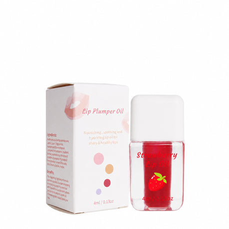 Strawberry Lip Oil Moisturising Lip Gloss 4ml