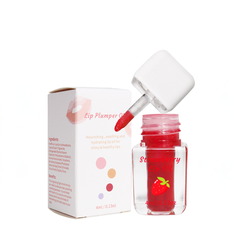 Strawberry Lip Oil Moisturising Lip Gloss 4ml
