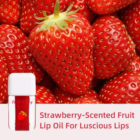 Strawberry Lip Oil Moisturising Lip Gloss 4ml