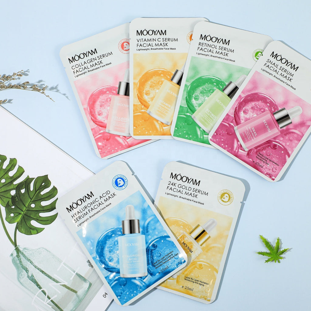 Mooyam Hydrating Facial Mask Sheets (6 Pack)