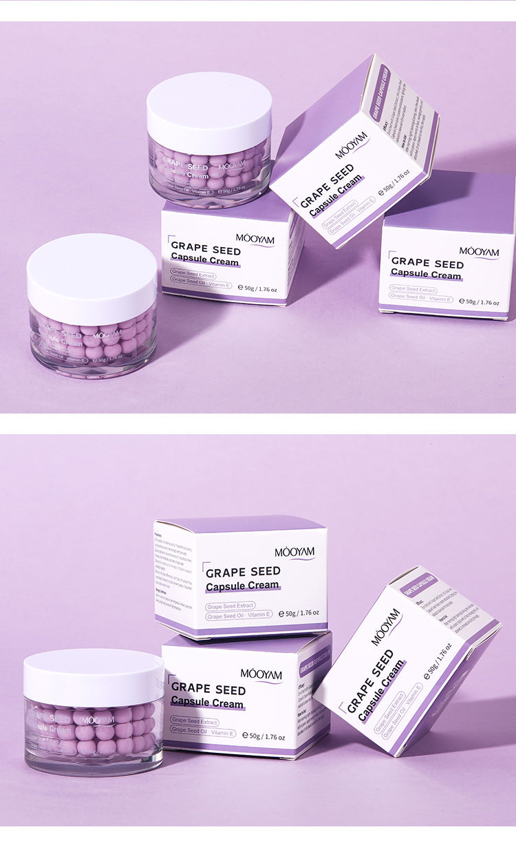Mooyam Grape Seed Capsule Cream - Antioxidant Hydrating Moisturiser 50g