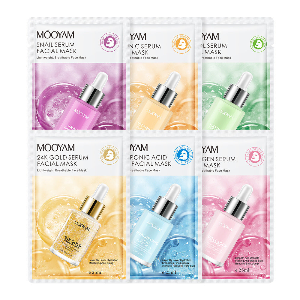 Mooyam Hydrating Facial Mask Sheets (6 Pack)
