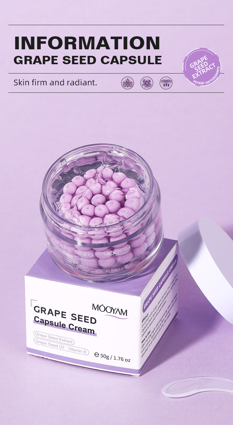 Mooyam Grape Seed Capsule Cream - Antioxidant Hydrating Moisturiser 50g