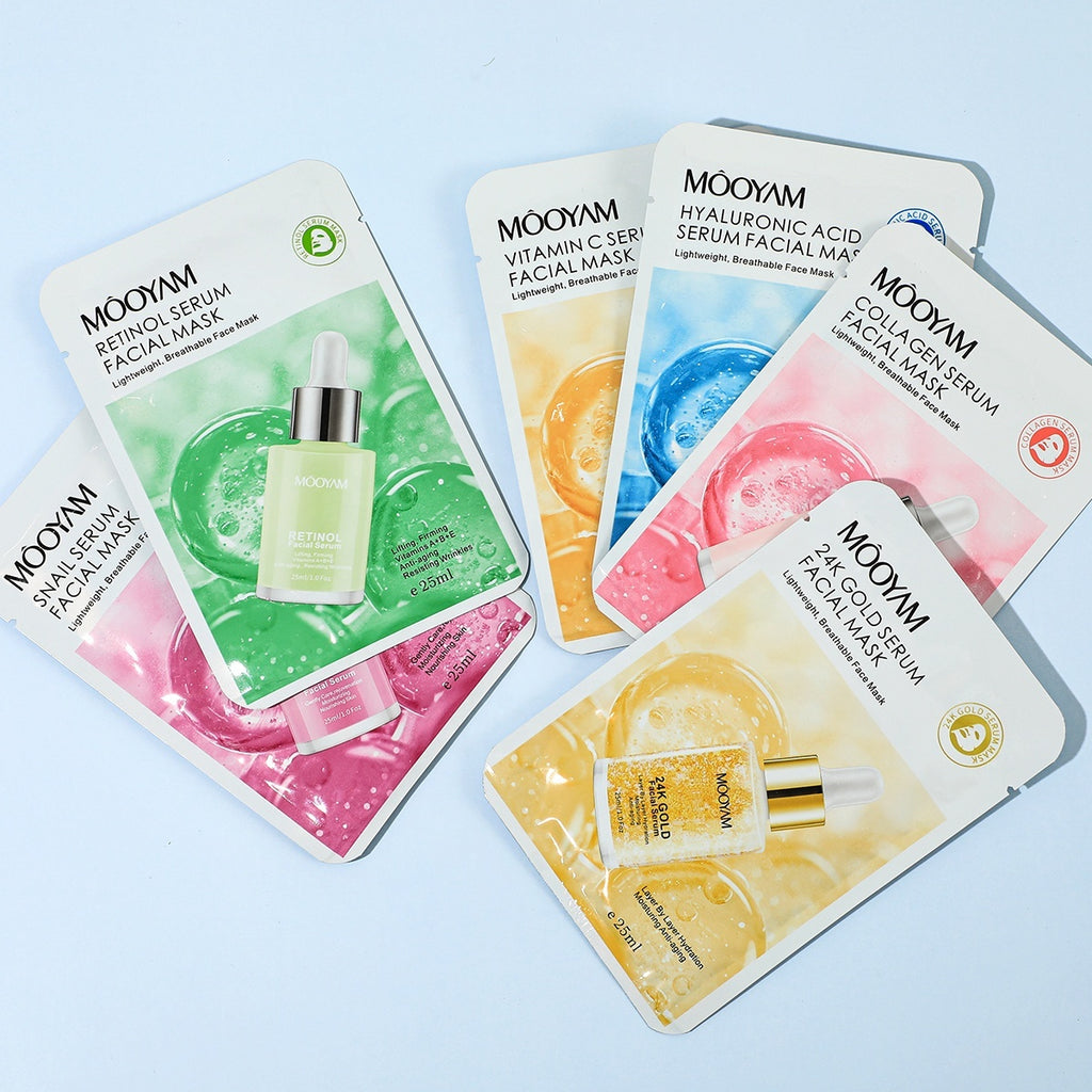 Mooyam Hydrating Facial Mask Sheets (6 Pack)