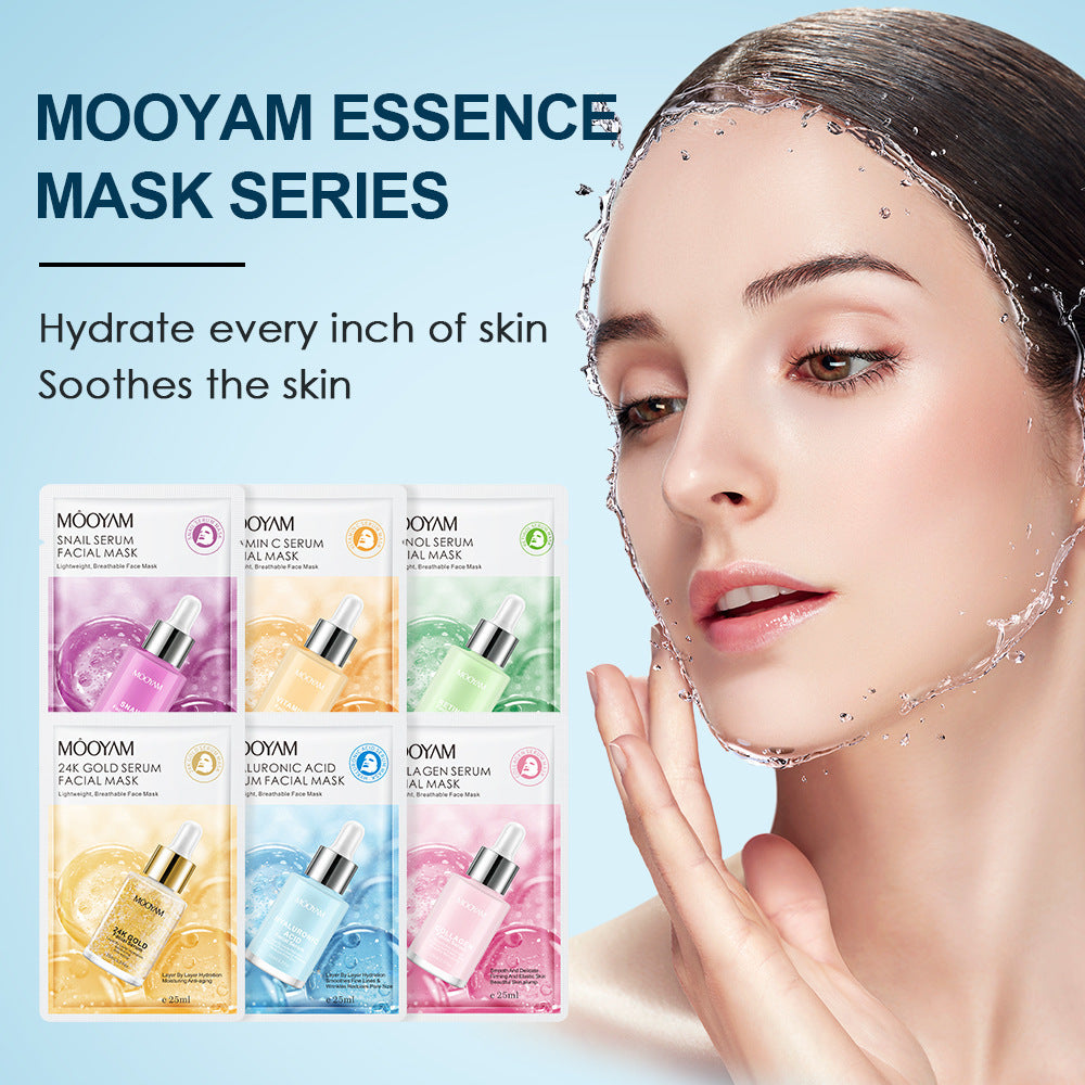 Mooyam Hydrating Facial Mask Sheets (6 Pack)