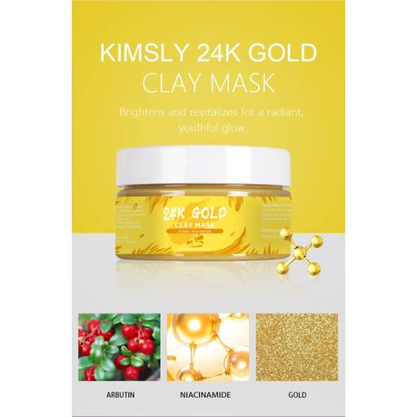 Kimsly 24K Gold Clay Mask - Firming & Glow Care Face Mask (100g)