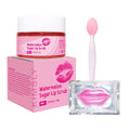 Kimsly Watermelon Lip Scrub Kit - Lip Mask Sheet & Applicator Brush