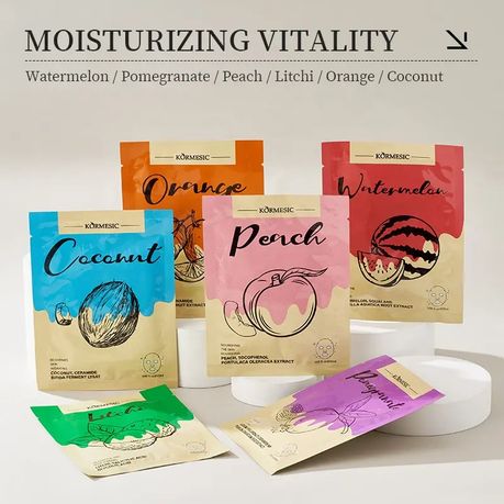 Kormesic Hydrating Centella Vitamin C Facial Mask Sheets (6 pack)
