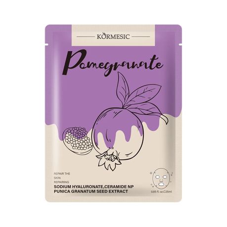 Kormesic Hydrating Centella Vitamin C Facial Mask Sheets (6 pack)