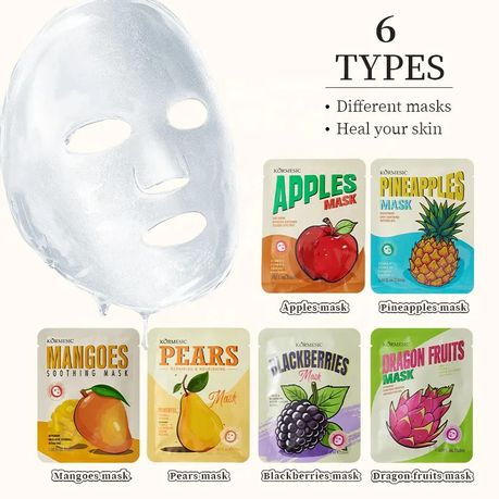 Kormesic Vitamin C, Arbutin, Squalene Facial Mask Sheets - (6 pack)