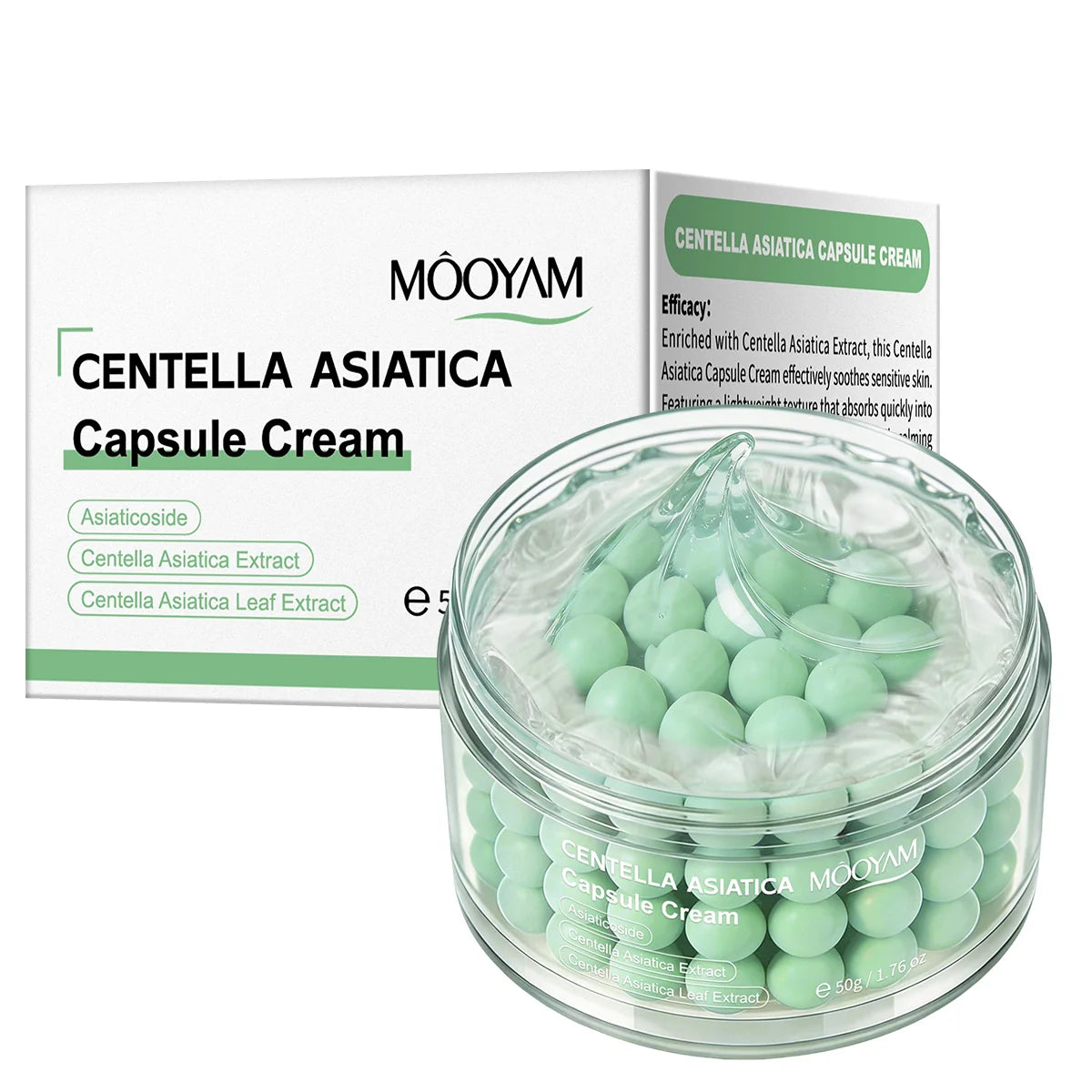 Mooyam Centella Asiatica Capsule Cream - Soothing & Hydrating 50g