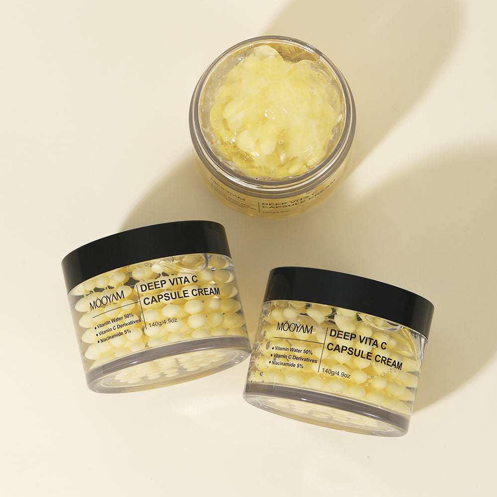 Mooyam Deep Vita C Capsule Cream - Brightening & Glow Moisturiser 140g