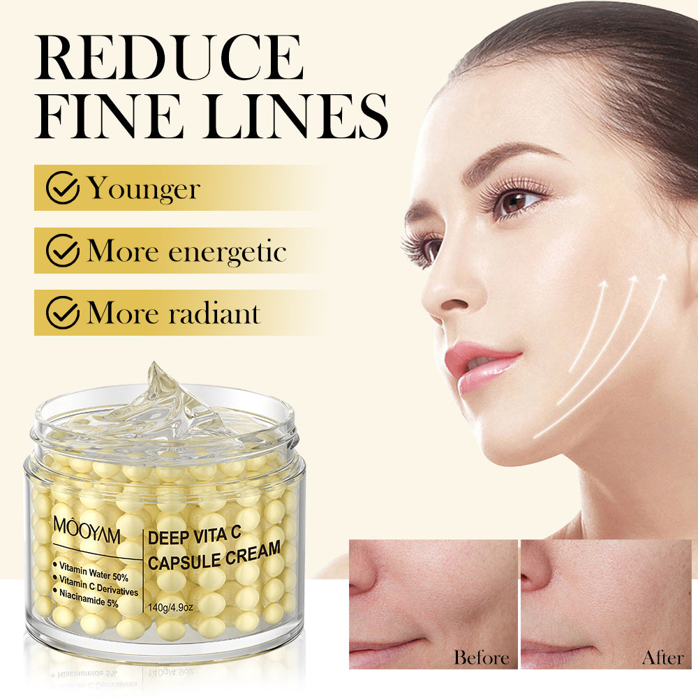 Mooyam Deep Vita C Capsule Cream - Brightening & Glow Moisturiser 140g