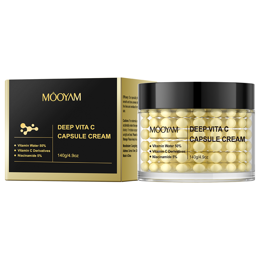 Mooyam Deep Vita C Capsule Cream - Brightening & Glow Moisturiser 140g